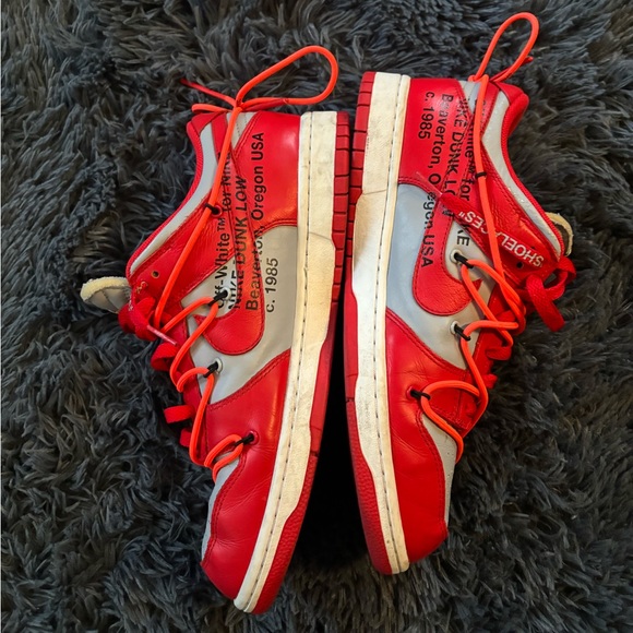 Off white red/gray dunks size 11 - Picture 3 of 4